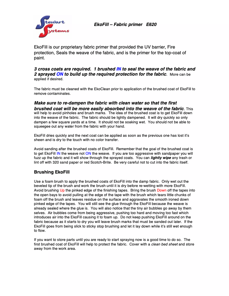 Image de la première page du manuel de l'appareil EkoFill