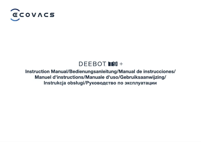 Página 1 del manual Manual de usuario ECOVACS Deebot T9