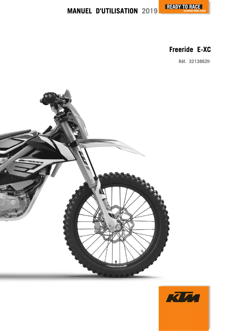 Image de la première page du manuel de l'appareil Freeride E-XC (2019)