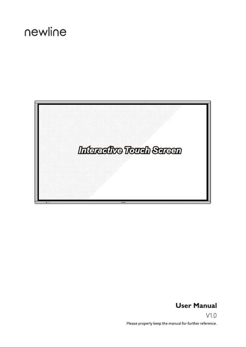 Page n°1 - Manuel utilisateur Newline TT-7521IP