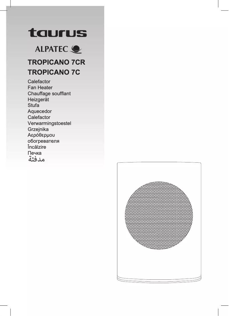Page n°1 - Manuel utilisateur Taurus Alpatec Tropicano 7C
