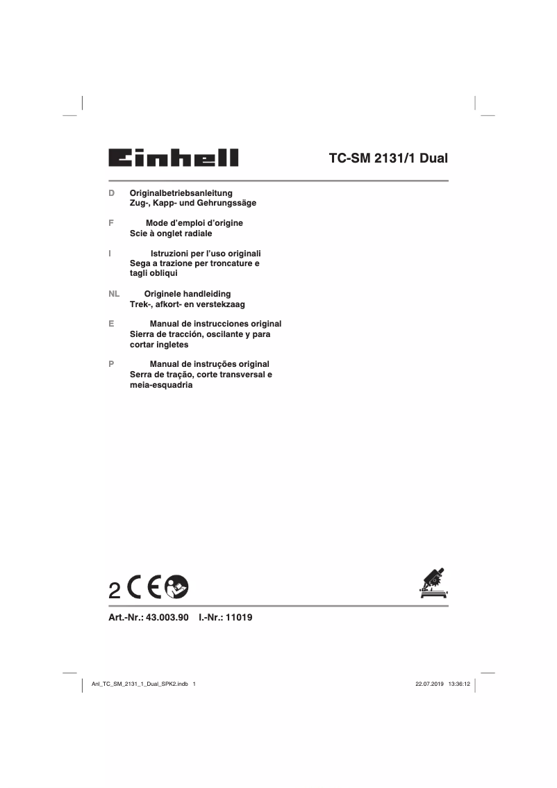 Image de la première page du manuel de l'appareil TC-SM 2131/2 Dual