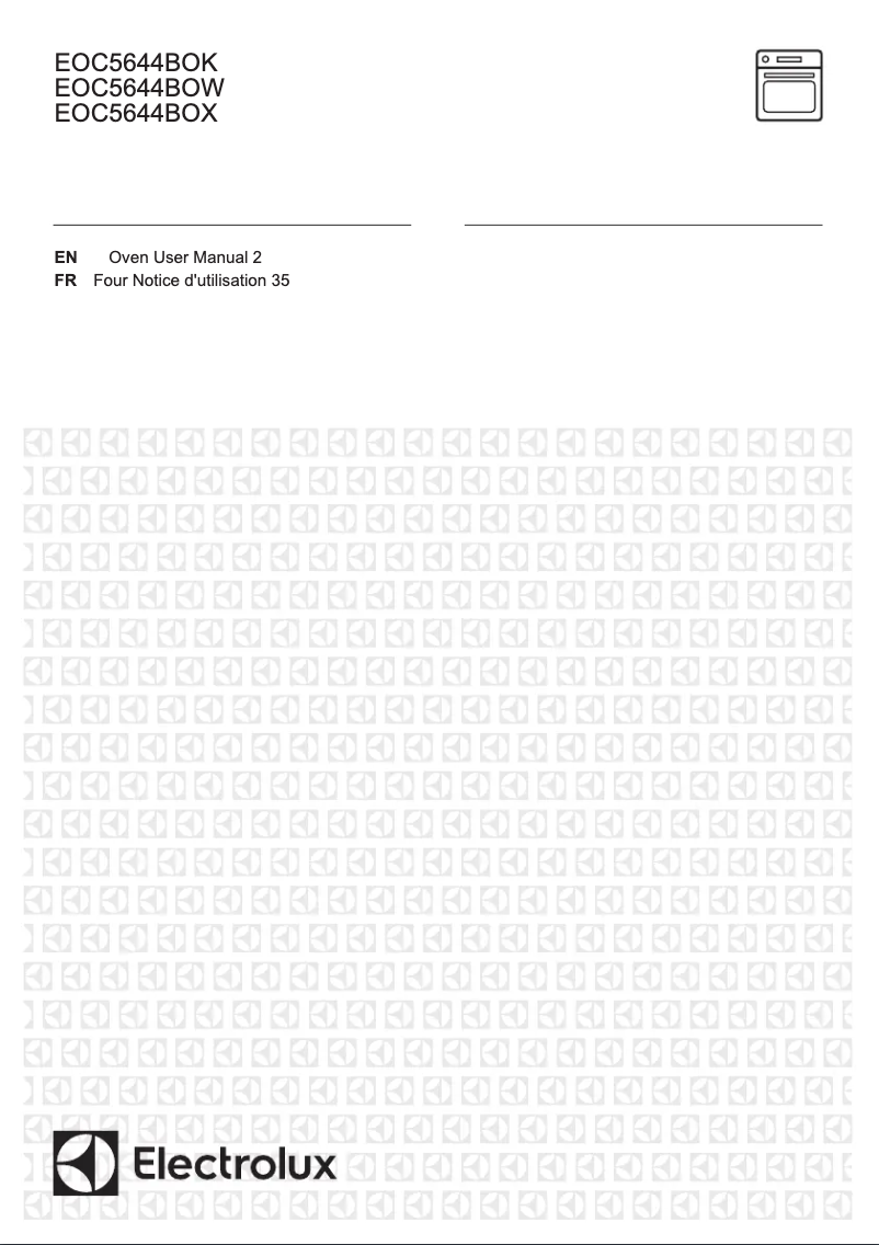 Page n°1 - Manuel utilisateur Electrolux EOC5644BOK