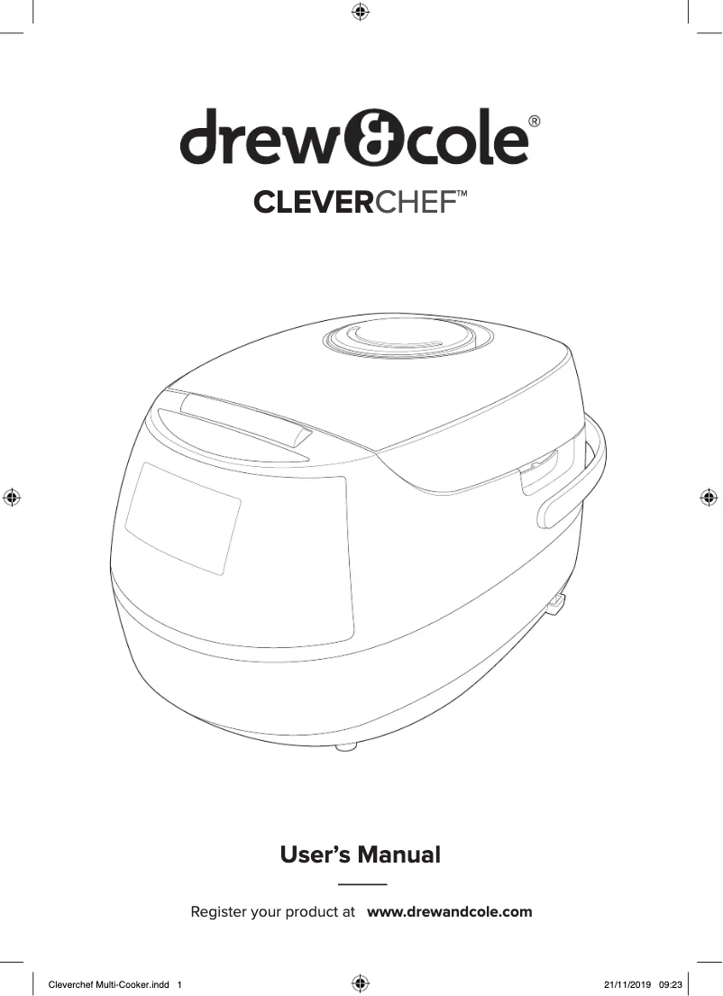 Page 1 de la notice Manuel utilisateur Drew&Cole CleverChef