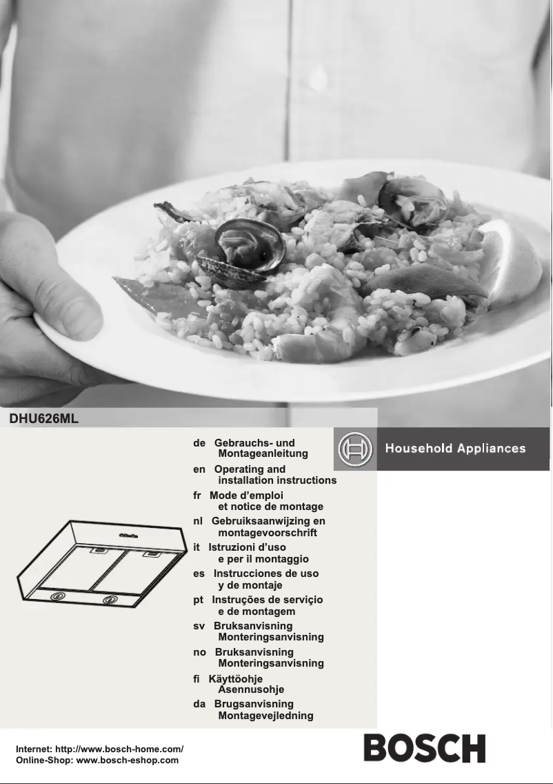 Page 1 de la notice Manuel utilisateur Bosch DHU626ML