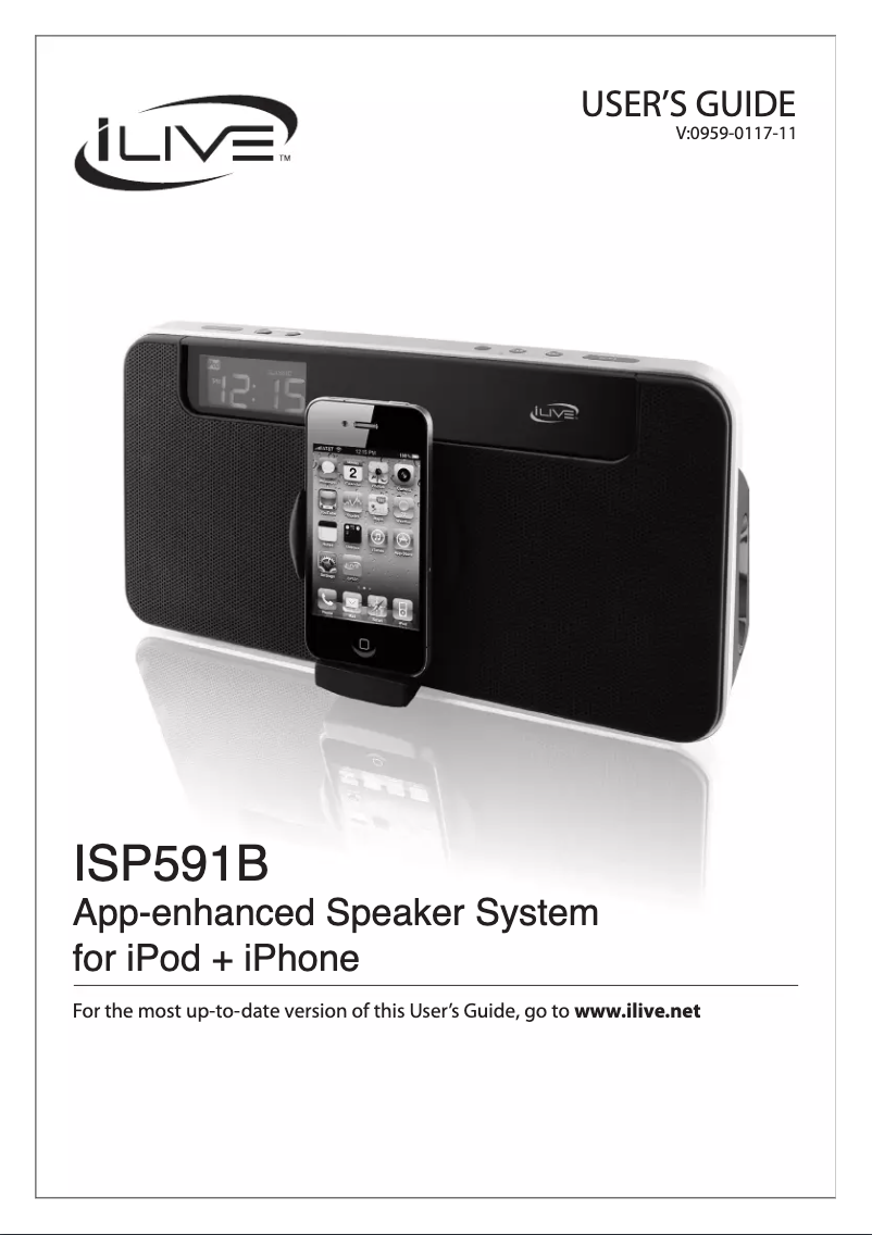 Page 1 de la notice Manuel utilisateur iLive ISP591B