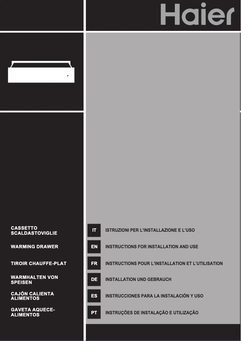 Image de la première page du manuel de l'appareil HWO15NWD4XB1