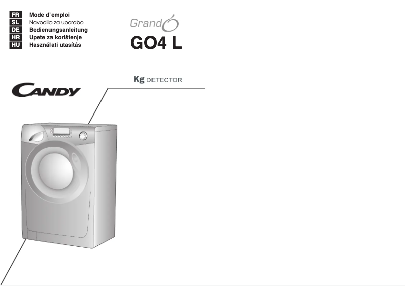 Page 1 de la notice Manuel utilisateur Candy GO4 1274L-01