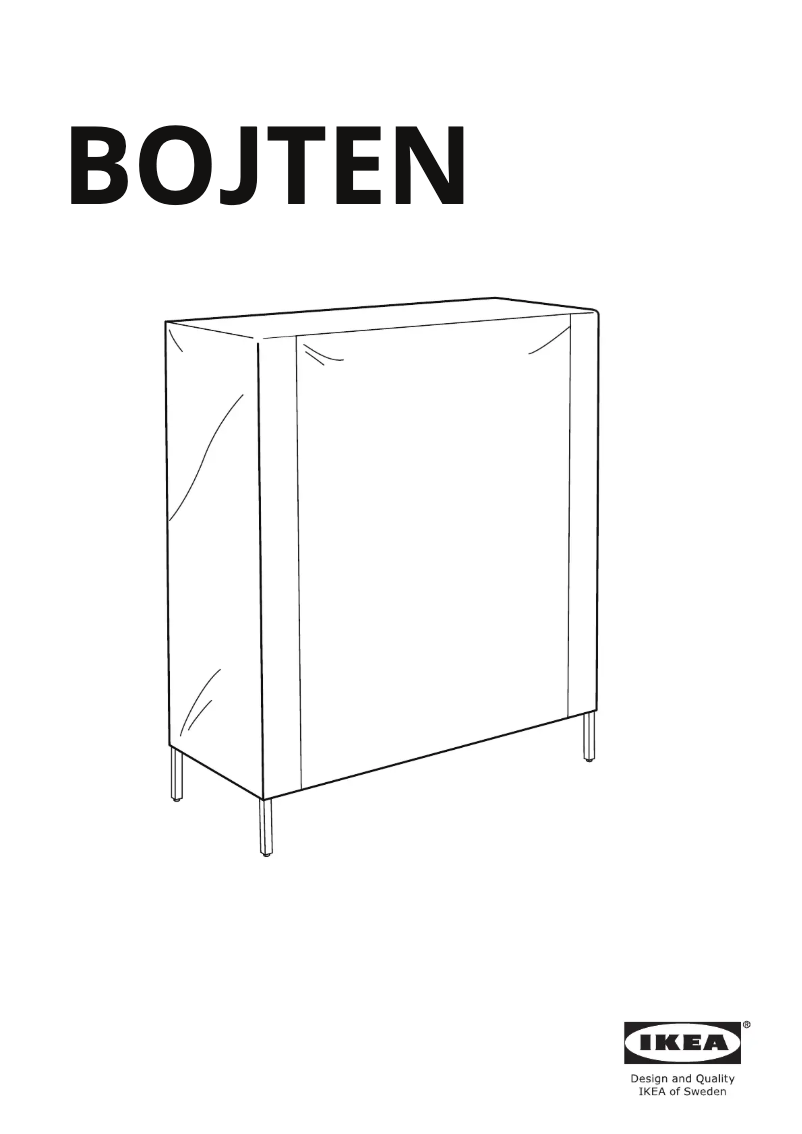 Página 1 del manual Manual de usuario Ikea BOJTEN 205.229.56
