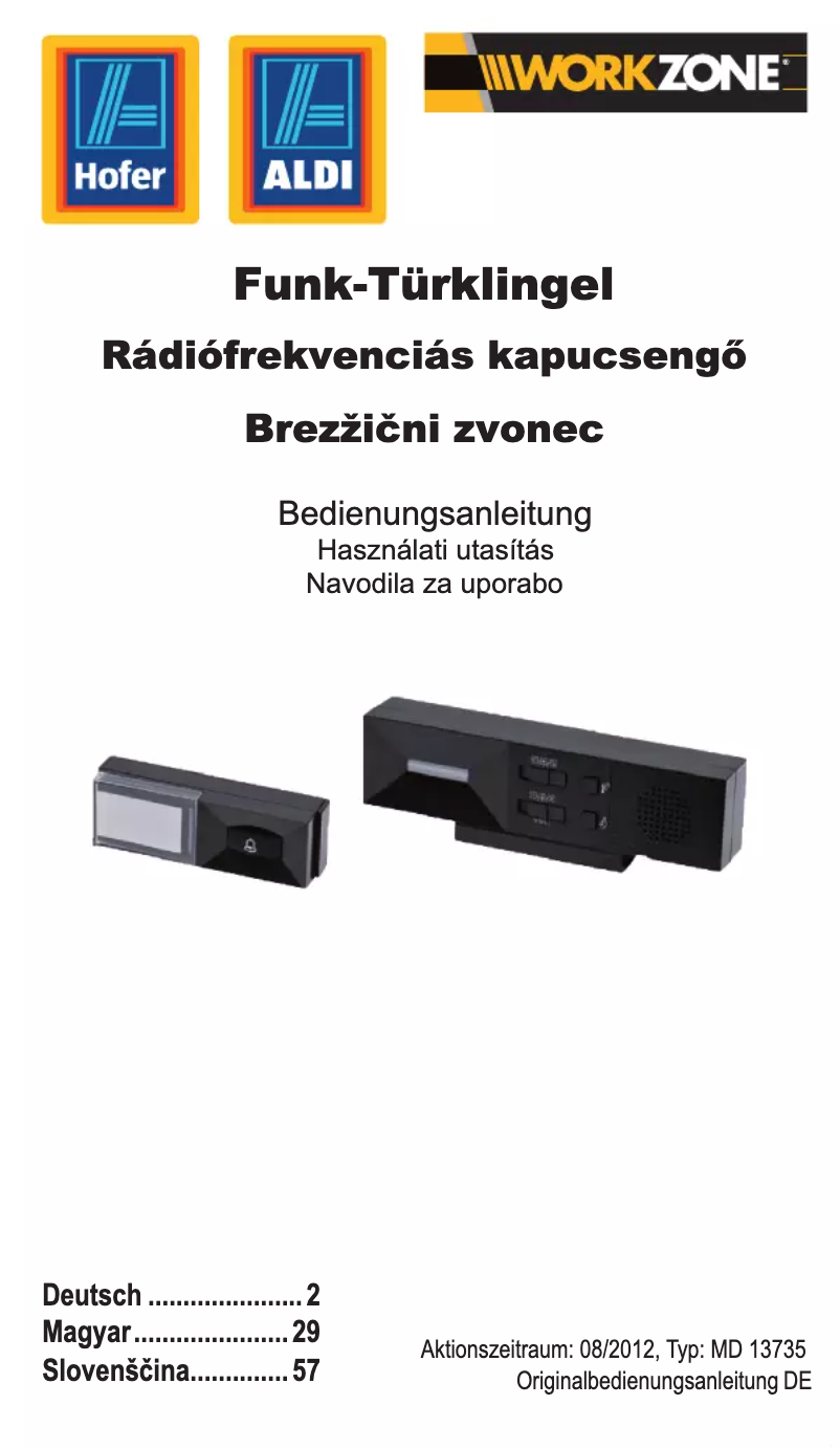 Página 1 del manual Manual de usuario Workzone MD 13735