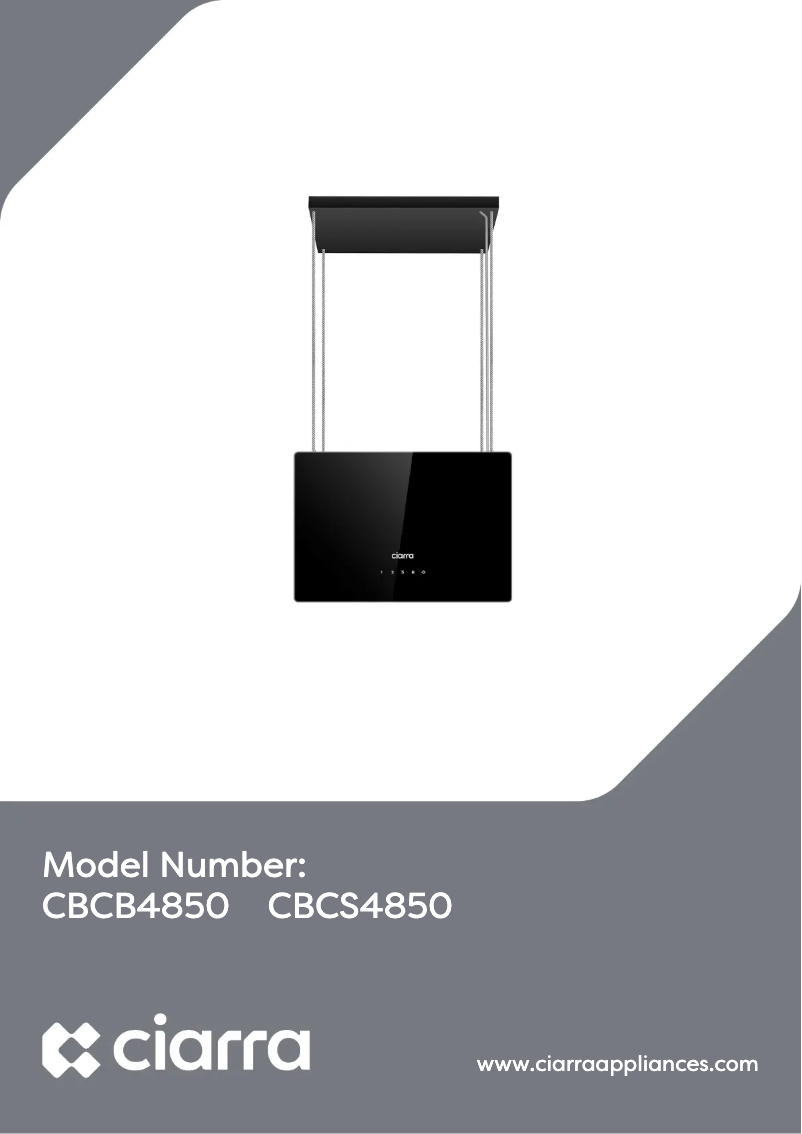 Page 1 de la notice Manuel utilisateur Ciarra CBCS4850