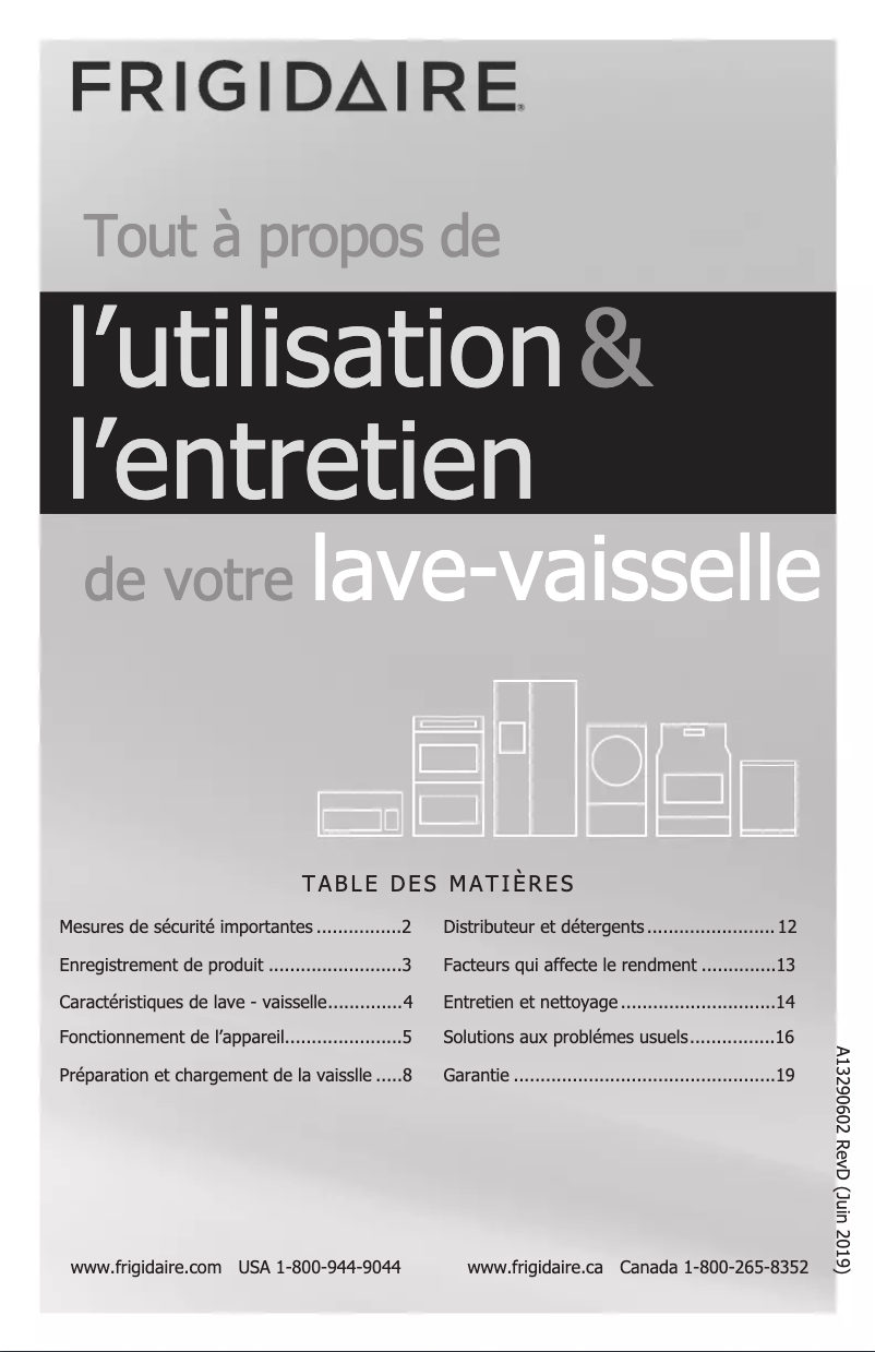 Page n°1 - Manuel utilisateur Frigidaire FGIP2468UF