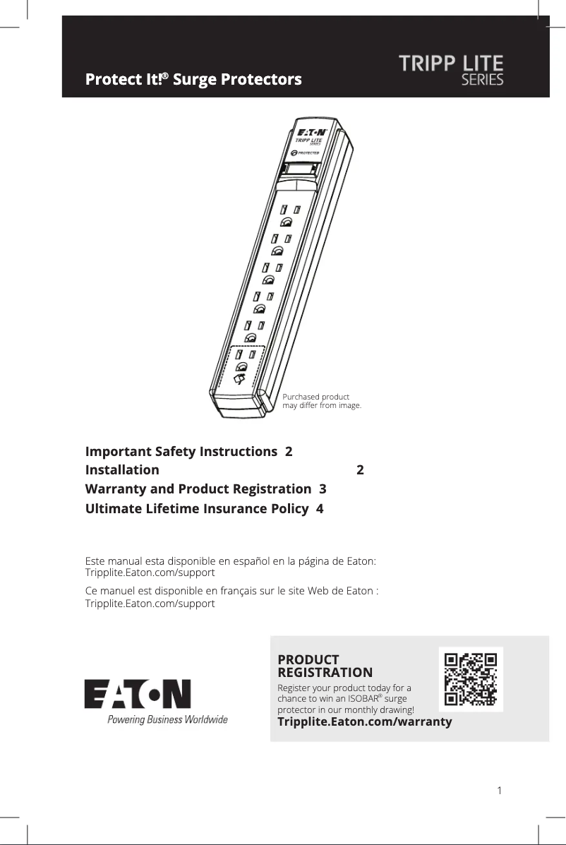 Imagen de la primera página del manual del dispositivo Protect It! TLP615