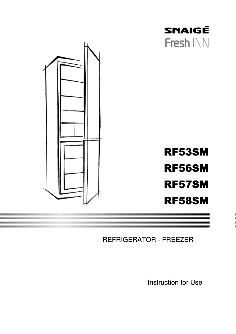 Page n°1 - Manuel utilisateur Snaigė Fresh INN RF56SM-S5JJ2F0