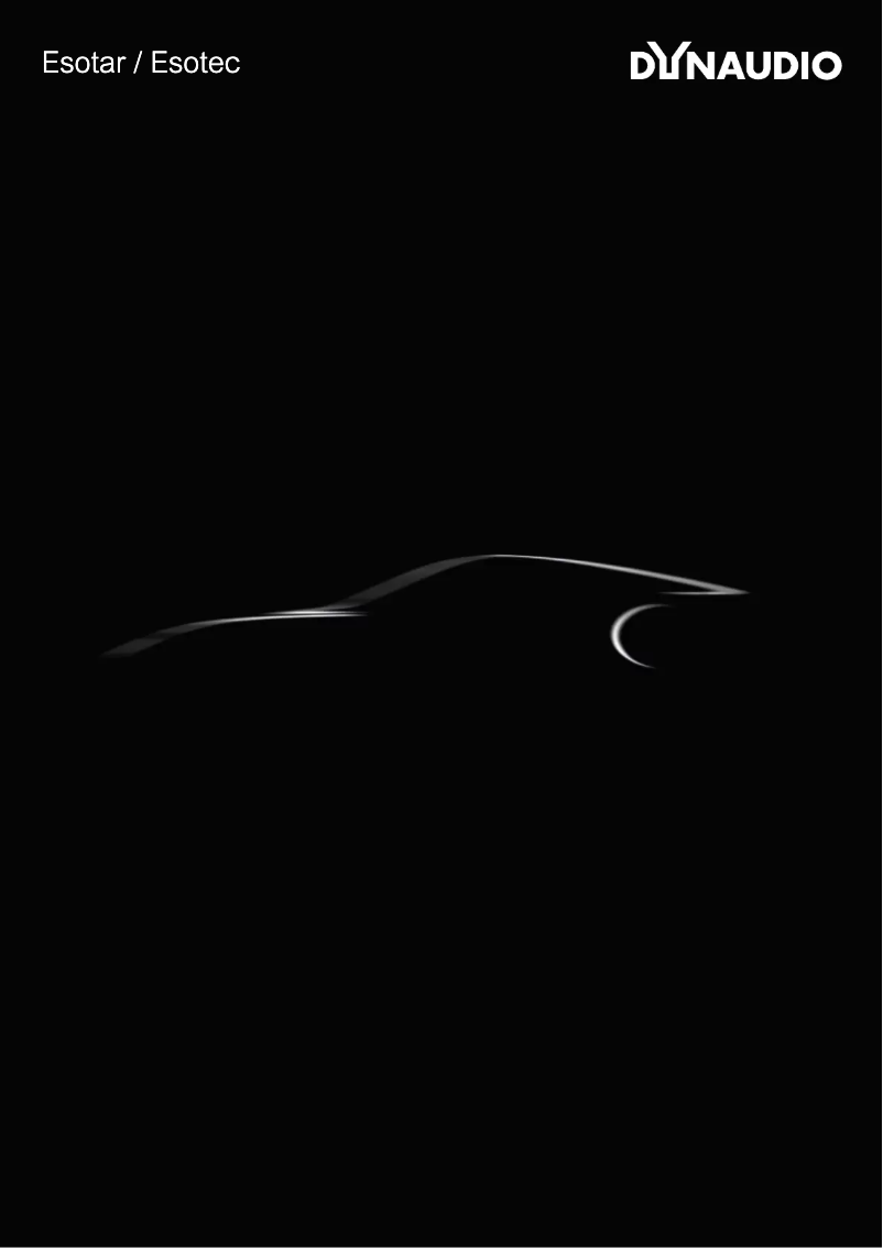 Page 1 de la notice Brochure Dynaudio Esotec MW 162