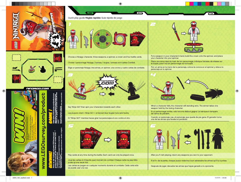 Page n°1 - Manuel utilisateur Lego Ninjago 9564