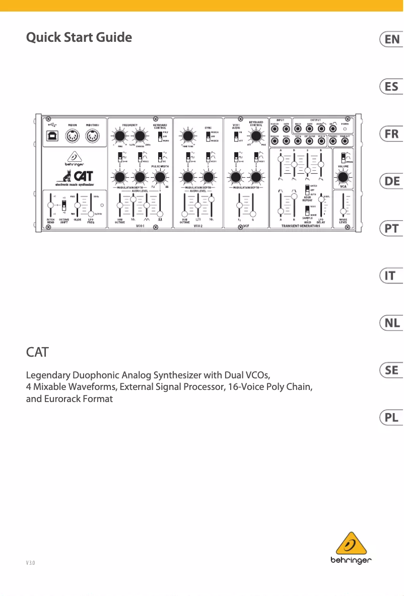 Image de la première page du manuel de l'appareil CAT