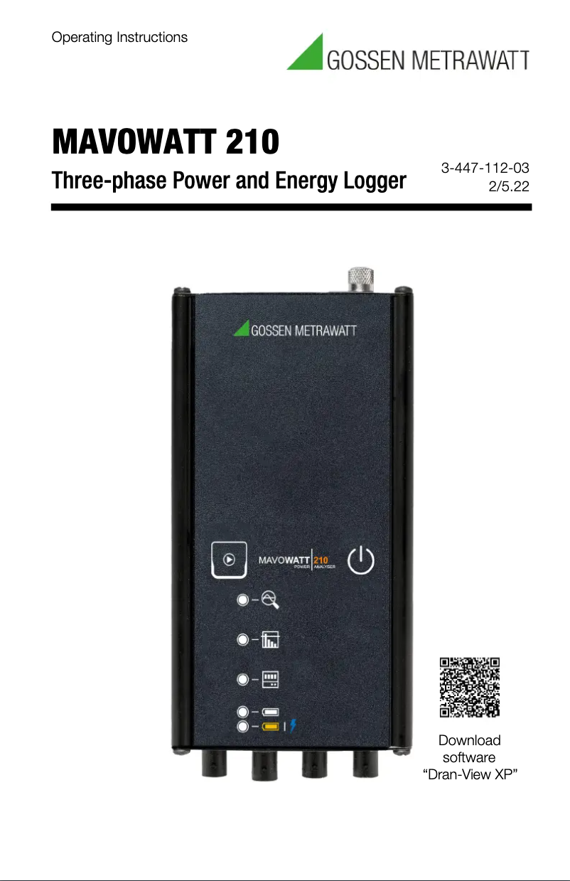 Image de la première page du manuel de l'appareil MAVOWATT 210