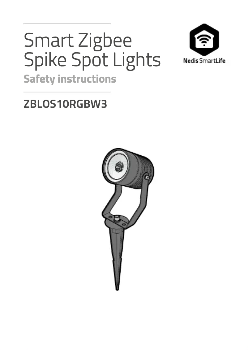 Page n°1 - Manuel utilisateur Nedis ZBLOS10RGBW3