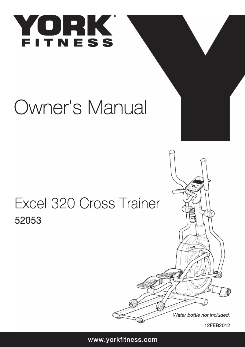 Imagen de la primera página del manual del dispositivo Excel 320