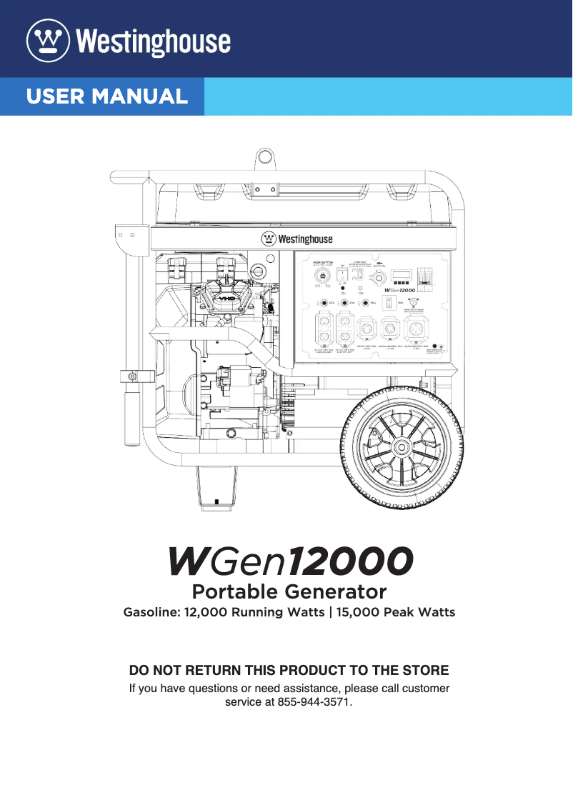Image de la première page du manuel de l'appareil WGen14500
