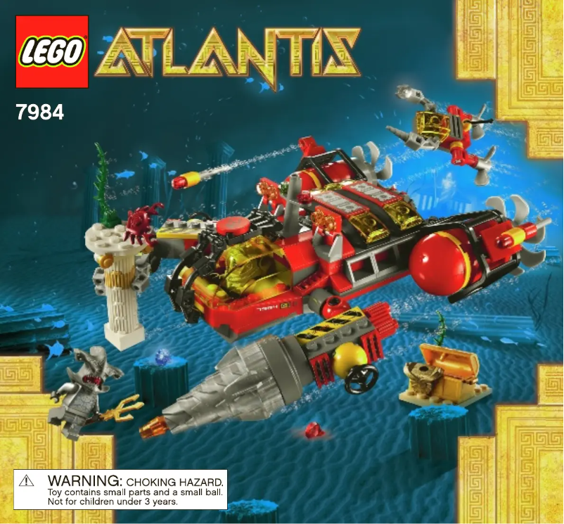 Page n°1 - Manuel utilisateur Lego Atlantis 7984