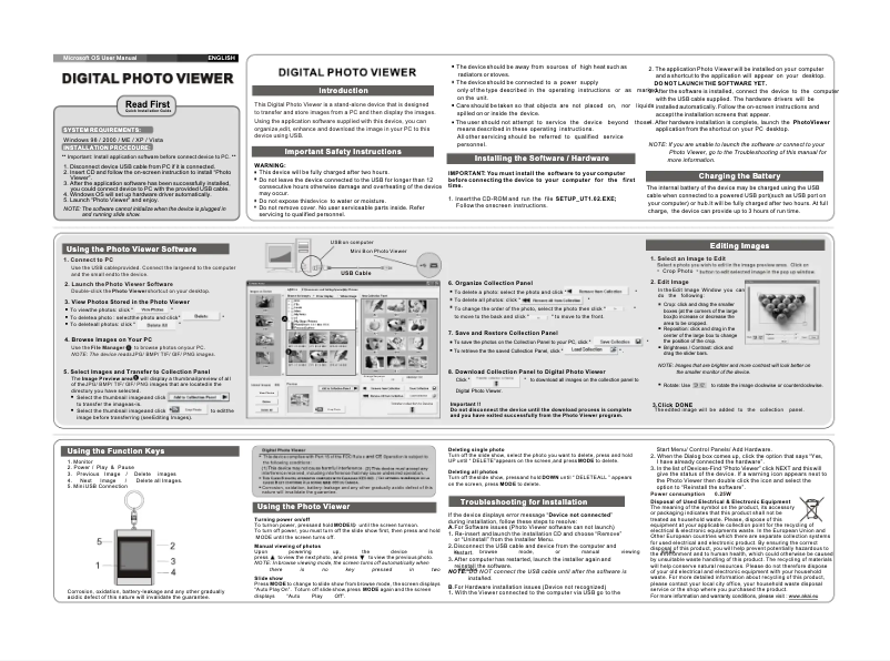 Image de la première page du manuel de l'appareil ABF710MD