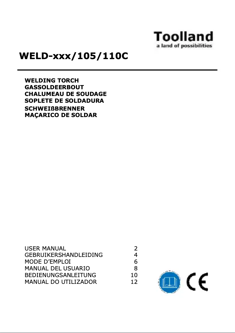 Page 1 de la notice Manuel utilisateur Idealgas WELD-108