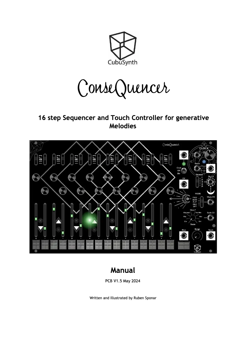 Image de la première page du manuel de l'appareil ConseQuencer