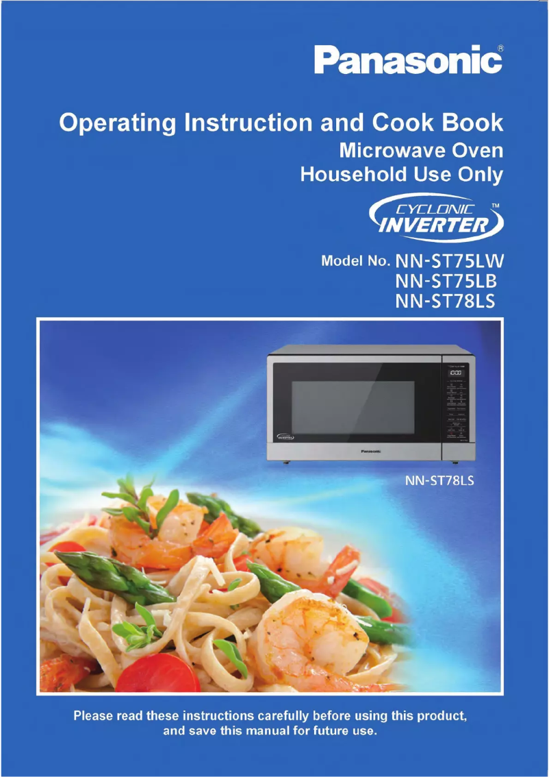 Page 1 de la notice Manuel utilisateur Panasonic Cyclonic Inverter NN-ST75LB