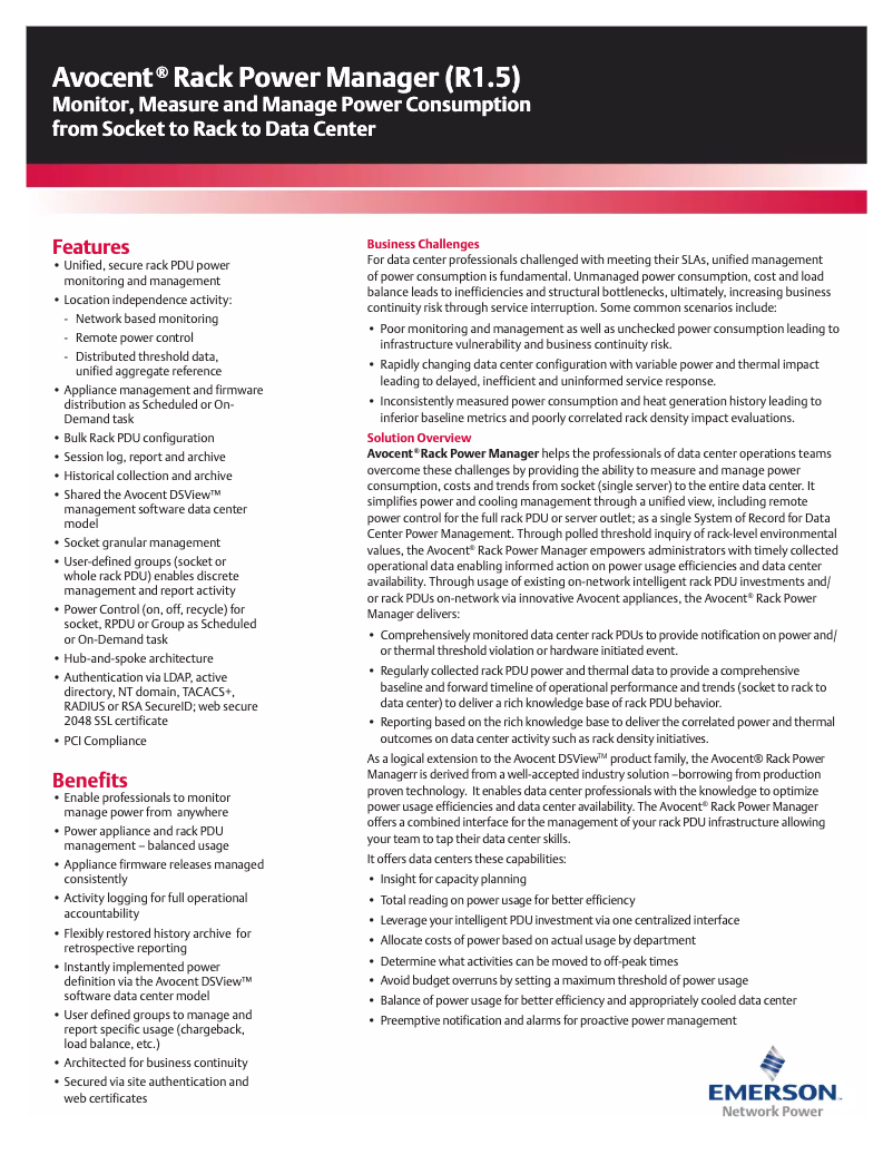 Image de la première page du manuel de l'appareil RPM1.5-PDU500