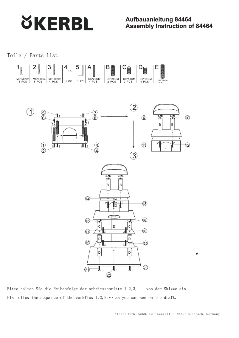 Page 1 of the manual User Manual Kerbl Olymp 84464
