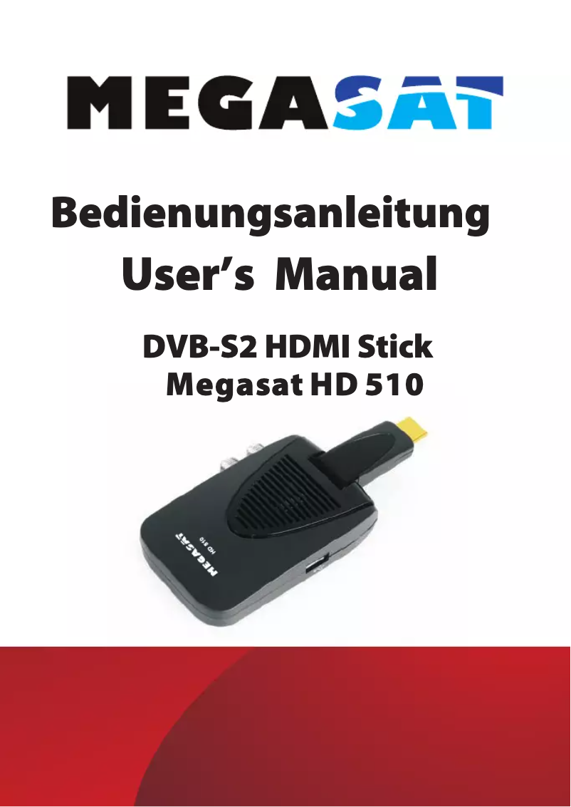 Page 1 de la notice Manuel utilisateur Megasat HD 510
