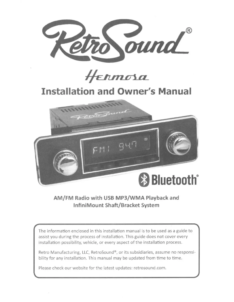 Page 1 de la notice Manuel utilisateur RetroSound Hermosa M2