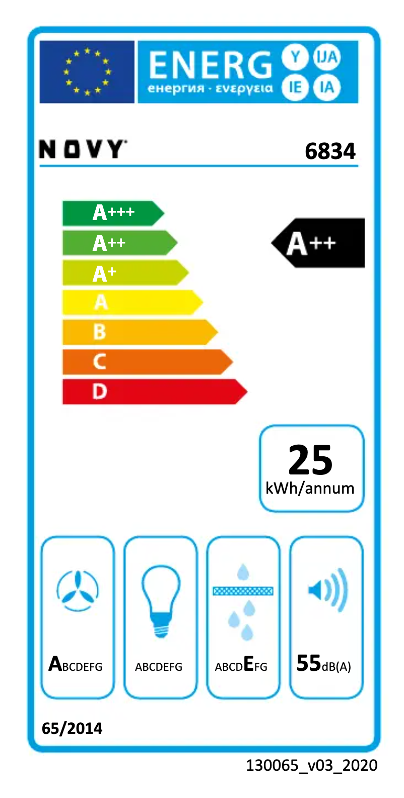 Page n°1 - Label énergétique Novy Pureline 6834