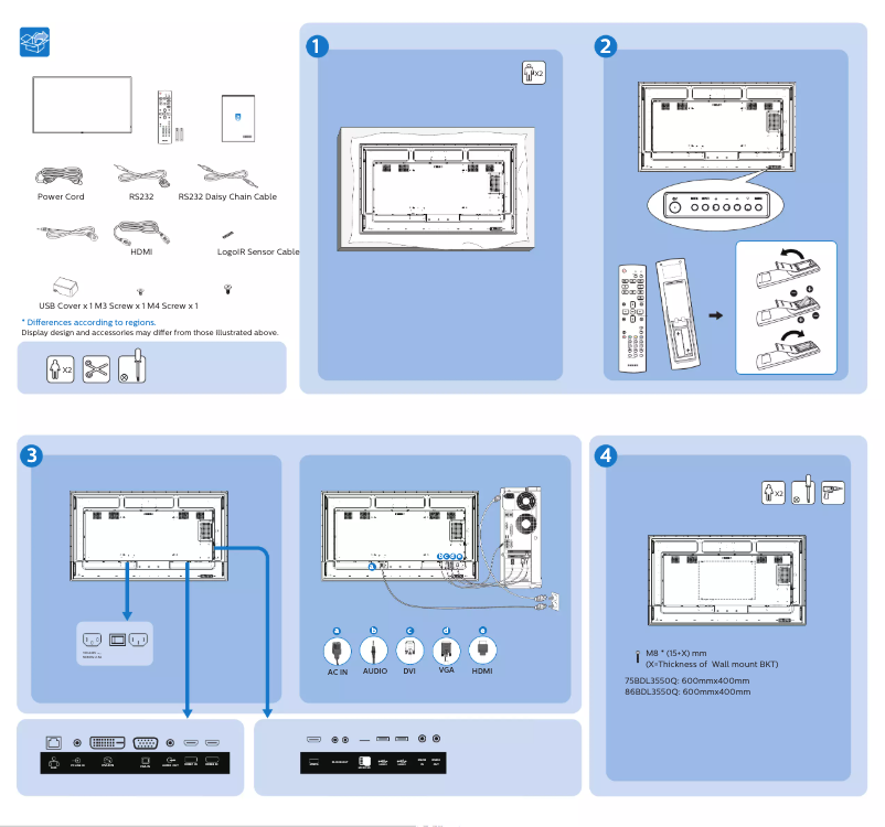 Image de la première page du manuel de l'appareil 86BDL3550Q