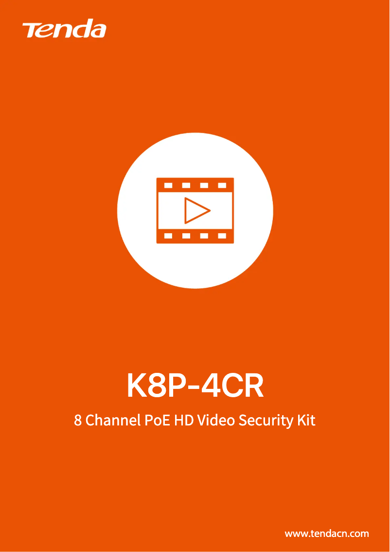 Page n°1 - Fiche technique Tenda K8P-4CR
