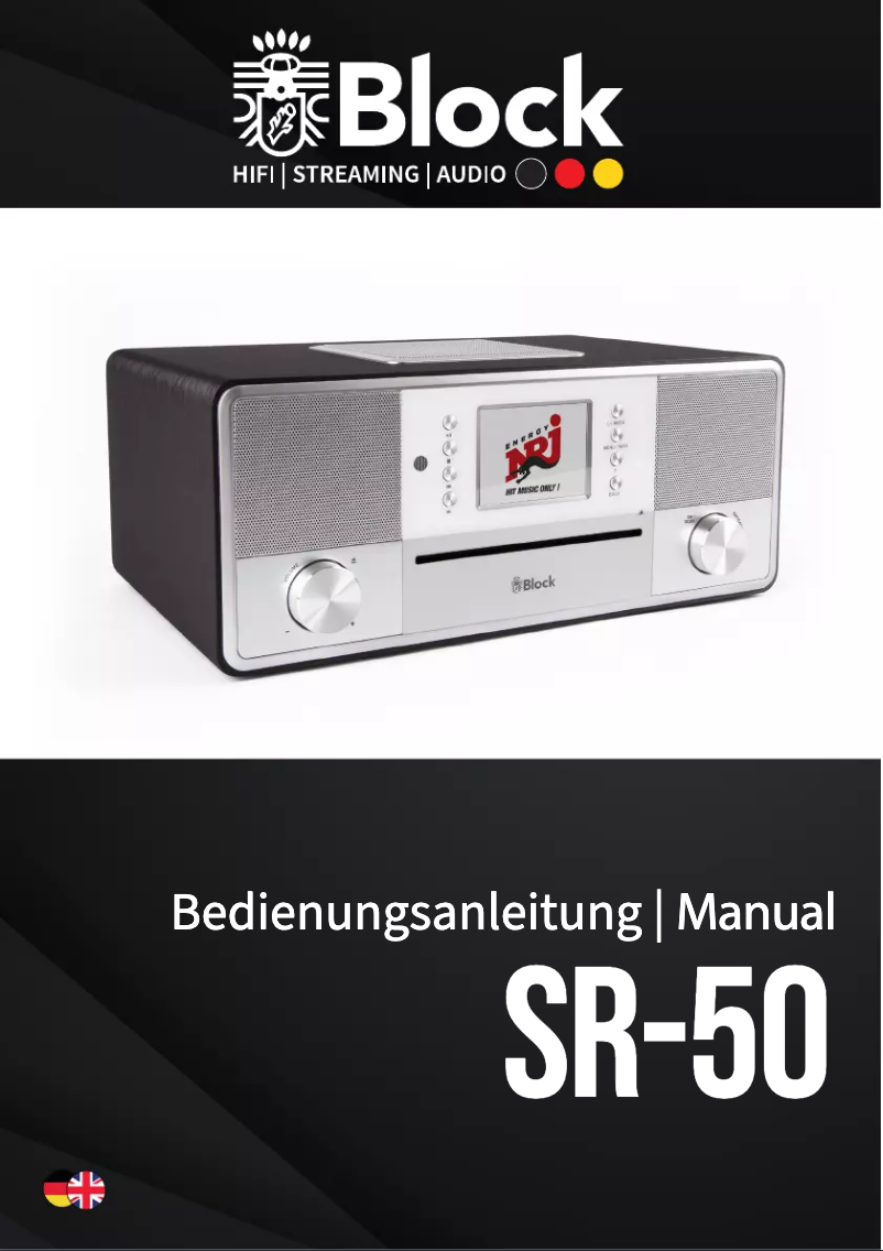 Page 1 de la notice Manuel utilisateur Block SR-50