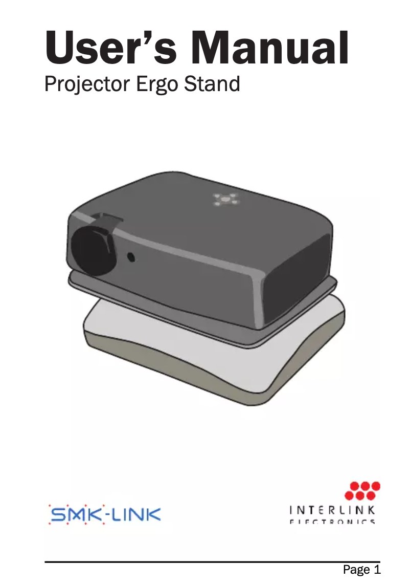 Página 1 del manual Manual de usuario SMK-Link VP3600
