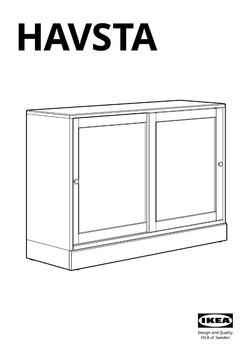 Página 1 del manual Manual de usuario Ikea HAVSTA 405.292.35