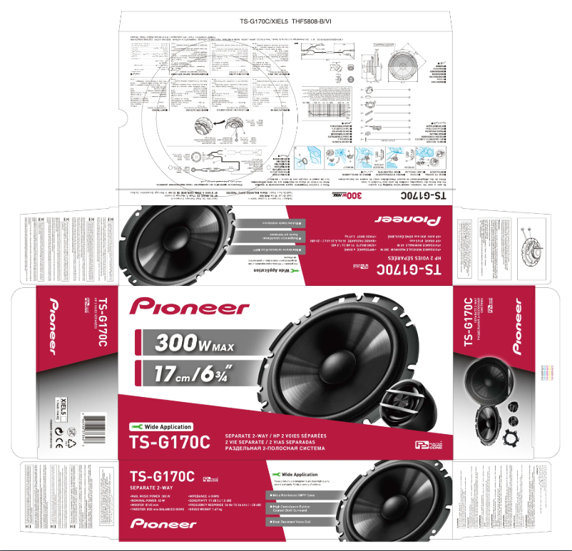 Page 1 de la notice Manuel utilisateur Pioneer TS-G170C