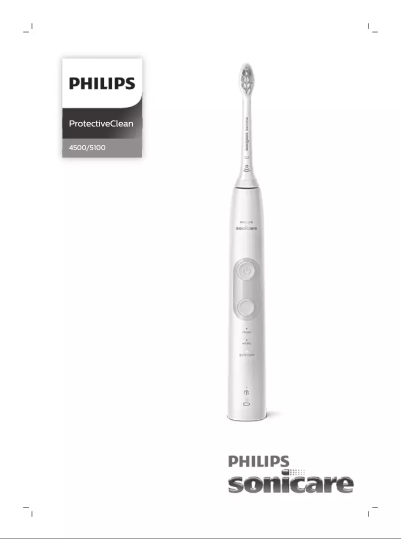 Page 1 de la notice Manuel utilisateur Philips Sonicare ProtectiveClean 5100 HX6855