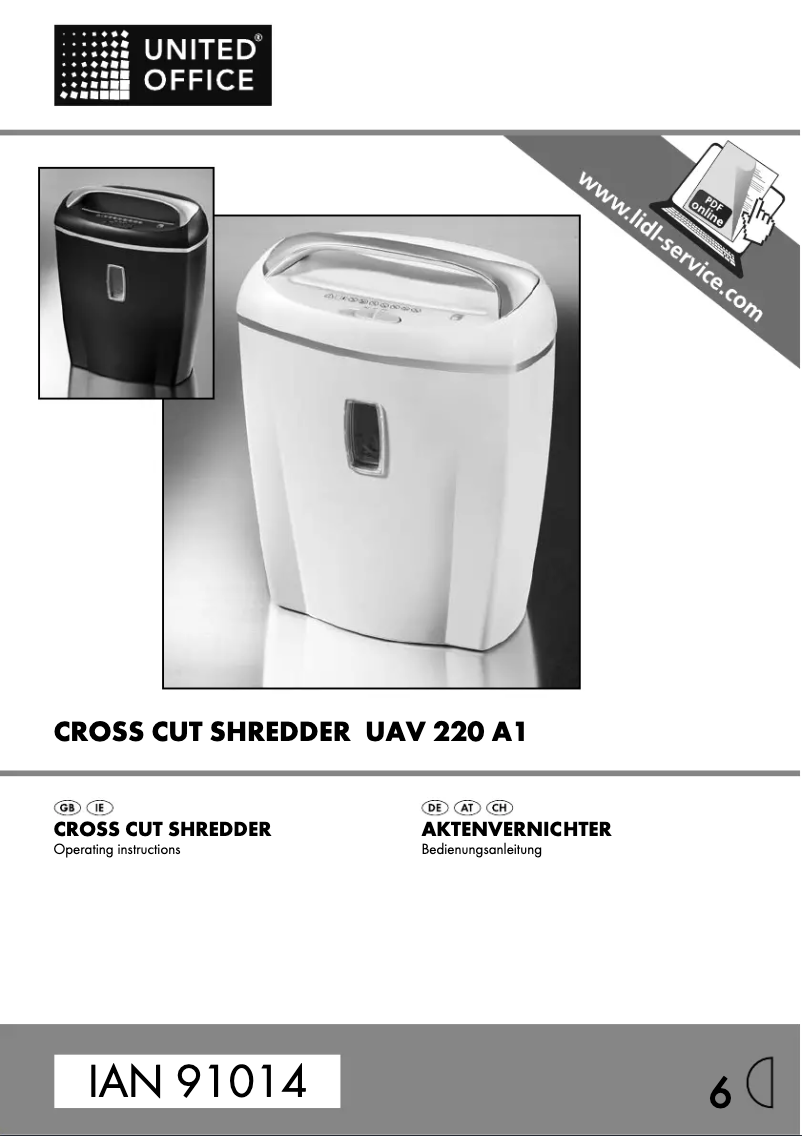 Page n°1 - Manuel utilisateur United Office UAV 220 A1