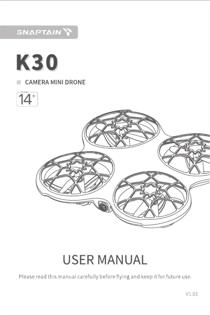 Page n°1 - Manuel utilisateur Snaptain K30