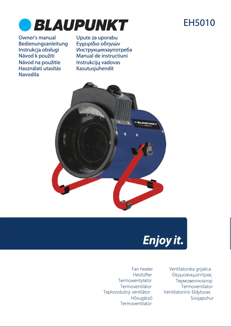 Page n°1 - Manuel utilisateur Blaupunkt EH5010