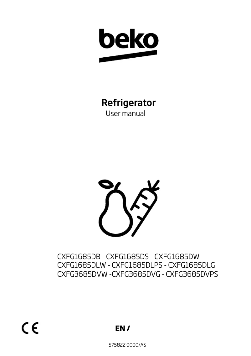 Image de la première page du manuel de l'appareil CXFG3685DVPS