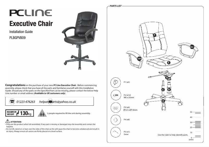 Page n°1 - Manuel utilisateur PC Line PLBGPVB09