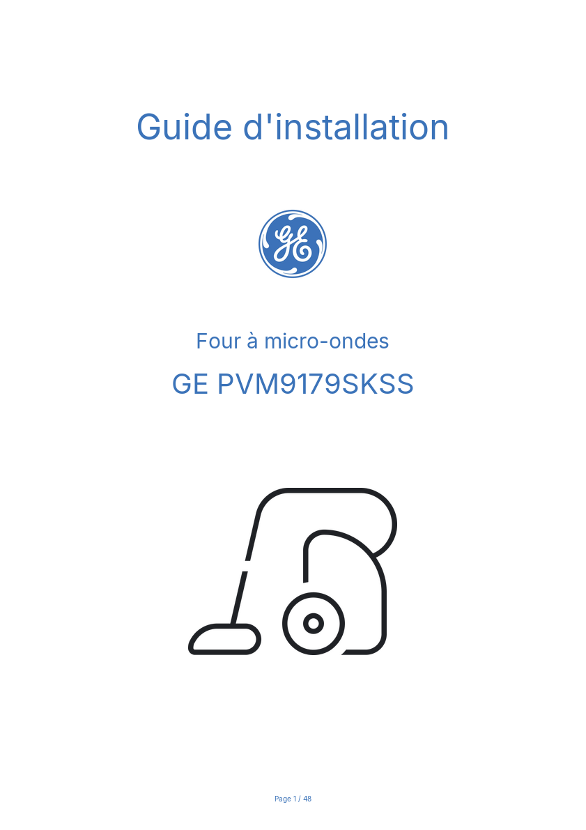 Image de la première page du manuel de l'appareil PVM9179SKSS