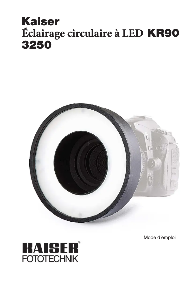 Image de la première page du manuel de l'appareil KR90