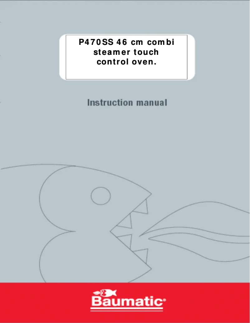 Page n°1 - Manuel utilisateur Baumatic P470SS